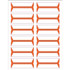Acme Abgor Compatible Wrap-Around File Folder Labels, Orange