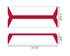 Acme Abgor Wrap-Around File Folder Labels, 3/4 H x 3 1/2 W, Red, 240/Pack