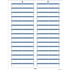 Printable File Folder Labels, 1/3-Cut Tab Size (2/3" H x 3 7/16" W), Lt. Blue, 750 Labels (25 Sheets)