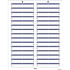 Printable File Folder Labels, 1/3-Cut Tab Size (2/3" H x 3 7/16" W), Dk Blue, 750 Labels (25 Sheets)