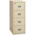 Parchment FireKing Patriot 4P1825-C four-drawer fireproof file cabinet shown closed