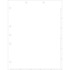 Blank Chart Divider Sheets, White, 1-1/2" Placement Indicators, 100/Pack