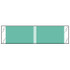 Kardex Solid Color Labels, 53300-Series, 3/8 H x 1-7/16 W, Aqua, 1000/RL