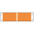 Kardex Solid Color Labels, 53300-Series, 3/8 H x 1-7/16 W, Orange, 1000/RL