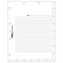 Medical Chart Index Divider Sheets, White, 11 x 8-1/2, 100/Pk