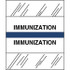 Medical Chart Index Tabs, Immunization, Dk Blue, 1/2 x 1-1/4, 100/Pk (54558)