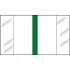 Write-On Index Tabs, 1" Erasable, Green, 1 x 1/2, 240/Bx (58606)