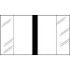 Write-On Index Tabs, 1" Erasable, Black, 1 x 1/2, 240/Bx (58609)