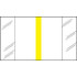 Write-On Index Tabs, Erasable, Yellow, 2 x 1/2, 120/Bx
