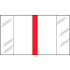Write-On Index Tabs, Erasable, Red, 2 x 1/2, 120/Bx