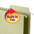 Smead 2 Inch Capacity Hanging Folders, Letter Size, Moss, 20/Box