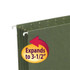 Smead Expandable Hanging File Folders, Letter Size, 3-1/2" Expansion, Green, 10 per Box