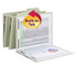 Smead FasTab Hanging Fastener Folders, 1/3-Cut Built-In Tab, 2 Fasteners, Letter Size, Moss, 18/Box