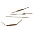 Brown Smead self-adhesive fasteners with a 2-inch capacity, shown with protective backing partially removed - Item 68220