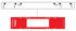 Tabbies File Pocket Handles, 9-5/8" W x 2" H, Red, 48/Pack