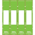 Tabbies File Pocket Handles 68809, 9-5/8 x 2, Green, 48/Pack