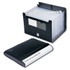 Smead Poly Desktop Expanding File, 9 1/2 H x 13 W, 12 Pockets, Black, 1/Each