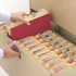 Smead File Pockets, Straight-Cut Tab, 5-1/4" Expansion, Letter Size, Red, 10/Box