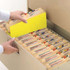 Smead File Pockets, Straight-Cut Tab, 5-1/4" Expansion, Letter Size, Yellow, 10/Box (73