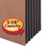 Smead File Pocket, Straight-Cut Tab, 5-1/4" Exp, Letter Size, Redrope, 10/Box