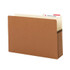 Smead File Pocket, 2/5-Cut Tab Right Position, Guide Height, 3-1/2" Exp, Legal Size, Redrope, 25/Box