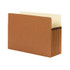 Smead 100% Recycled File Pocket, Straight-Cut Tab, 5-1/4" Exp, Legal Size, Redrope, 10/Box