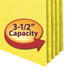 Smead File Pockets, Straight-Cut Tab, 3-1/2" Expansion, Legal Size, Yellow, 25/Box