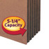 Smead File Pocket, Straight-Cut Tab, 5-1/4" Exp, Legal Size, Redrope, 50/Box