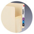 Smead TUFF End Tab File Pockets, Extra Wide Letter Size, 5-1/4" Expansion, Reinforced Tab, Manila, 10/Box