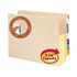 Smead End Tab File Pockets, Letter Size, 5-1/4" Expansion, Manilla Gusset, Reinforced Straight-Cut Tab, 10/Box