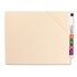 End Tab File Jacket Folders, Letter Size, 14 Point Manila, Diagonal Cut, 50/Box