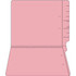 Colored End Tab File Folders, Letter Size, 11pt, 2-Ply, No Fastener, Pink, 100/Box (85C00SR102)