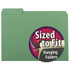 Smead Interior File Folders, 1/3-Cut Tab, Letter Size, Green, 100/Box