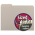 Smead Interior File Folders, 1/3-Cut Tab, Letter Size, Gray, 100/Box