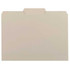 Smead Interior File Folders, 1/3-Cut Tab, Letter Size, Gray, 100/Box