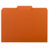 Smead Interior File Folders, 1/3-Cut Tab, Letter Size, Orange, 100/Box