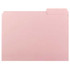 Smead Interior File Folders, 1/3-Cut Tab, Letter Size, Pink, 100/Box