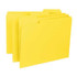 Smead Interior File Folders, 1/3-Cut Tab, Letter Size, Yellow, 100/Box