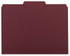 Smead Interior File Folders, 1/3-Cut Tab, Letter Size, Maroon, 100/Box