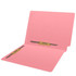 Pink File Folders, End Tab, Letter Size, 2 Fasteners [F35], 14-Point Stock