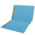 Colored Folders, End Tab, Letter Size, 3/4" Exp, Fastener Pos 1/3, 14-Point Blue, 50/Box