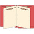 End Tab Classification Folders, 2 Dividers, Letter Size, 14pt Red, 25 Box (87C05D2RED)