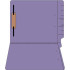 Illustrative rendering of Purple End Tab File Folders with 1 Fastener in Position 1