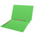 Colored Folders, End Tab, Letter Size, 3/4" Expansion, Fastener Positions 3 and 5, 14pt Green, 50/Box