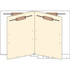 End Tab Classification Folders, 2 Dividers, Letter Size, 14pt White, 25 Box (87C20D2WHT)