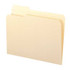Smead File Folders, Letter Size, Reinforced 1/3-Cut Tab [Left], Manila, 100/Box