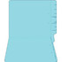 Colored End Tab File Folders, Letter Size, 14pt, 2-Ply, No Fastener, Lt Blue, 50/Box (87C44SR102)