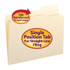 Smead File Folders, Letter Size, Reinforced 1/3-Cut Tab [Right], Manila, 100/Box