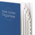 Smead Desk File/Sorter, Alphabetic (A-Z) and 1-20, 20 Dividers, Legal, Dark Blue