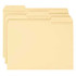 Smead 100% Recycled Folders, Letter Size, 1/3-Cut Reinforced Tab, Manila, 100/Box